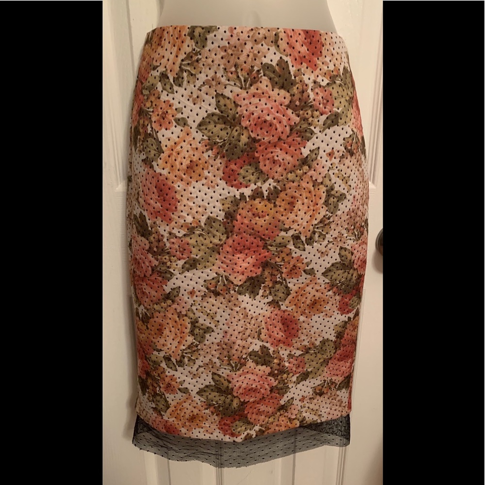Zara floral skirt